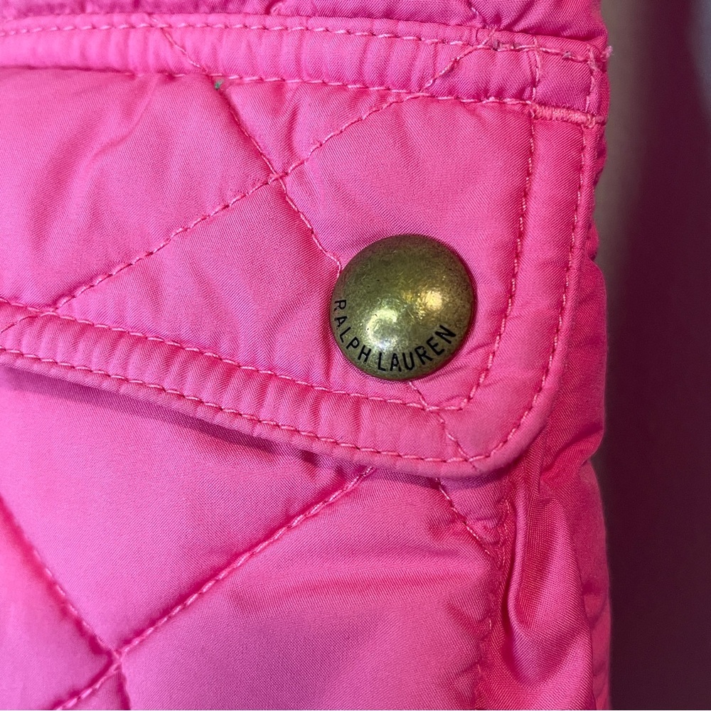 Polo Ralph Lauren Girl's Pink Quilted Style Jacket Casual - Picture 4 of 8